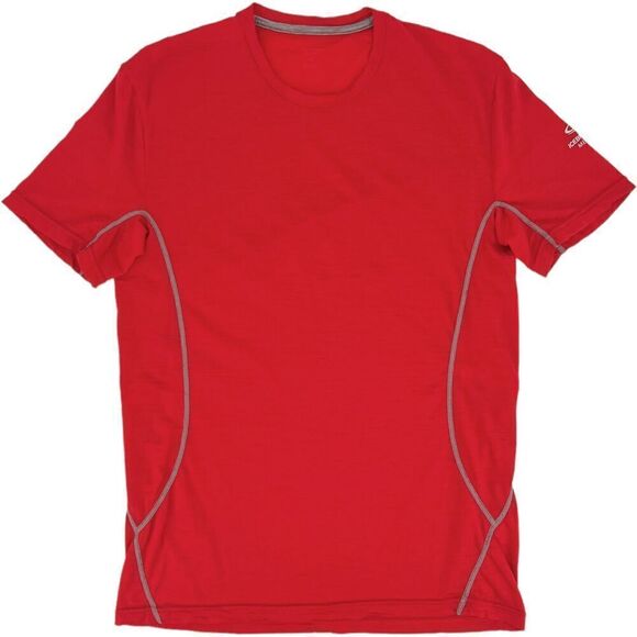 Icebreaker Men's Short Sleeve Crew Merino Shirt Red Small - Picture 1 of 6